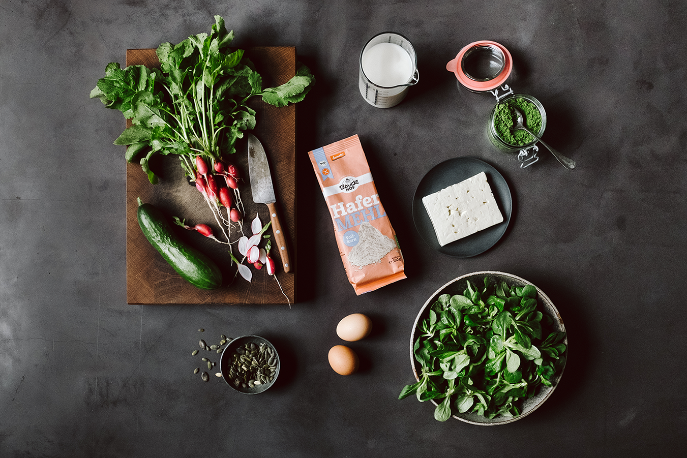 Zutaten Haferpfannkuchen